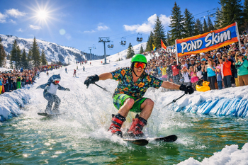 Pond Skim: The Craziest Spring Ski Event You Have to See to Believe